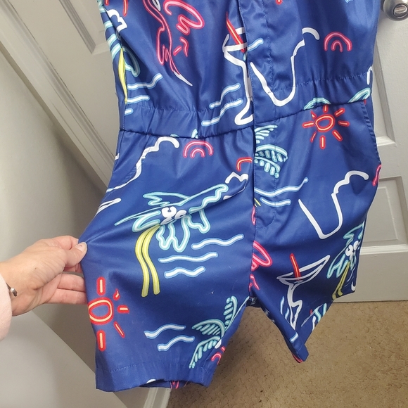 Men's Shorts Romper Hawaiian 80s 90s Large - Picture 5 of 11